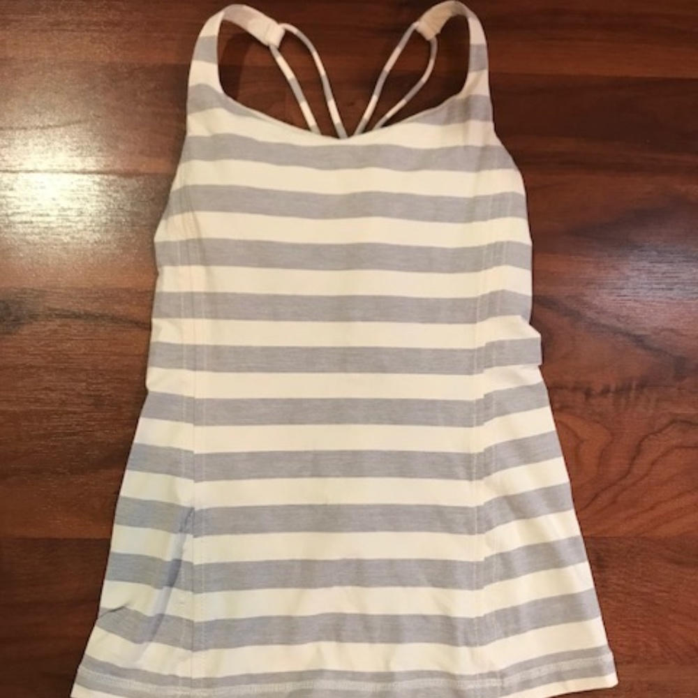 Lululemon Striped Work Out Tank